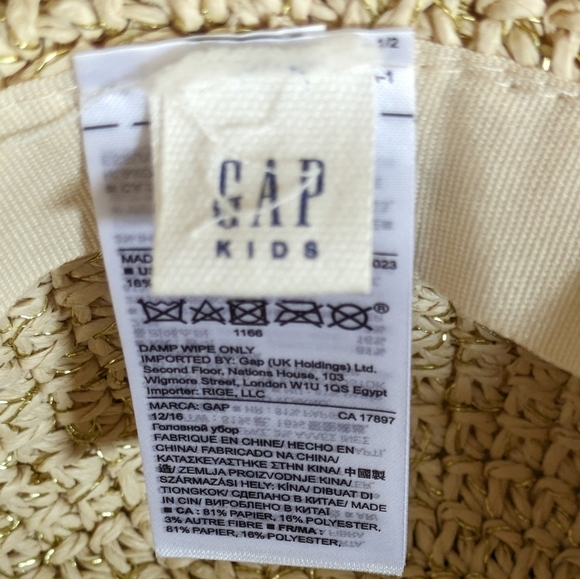 ⭐GAP Kids Summer Bucket Hat S/M EUC - Picture 3 of 4